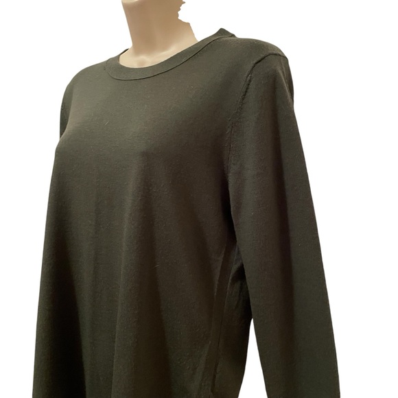 Banana Republic Women’s 100% Merino Wool Sweater Crew Neck Green Small Soft - Picture 3 of 8